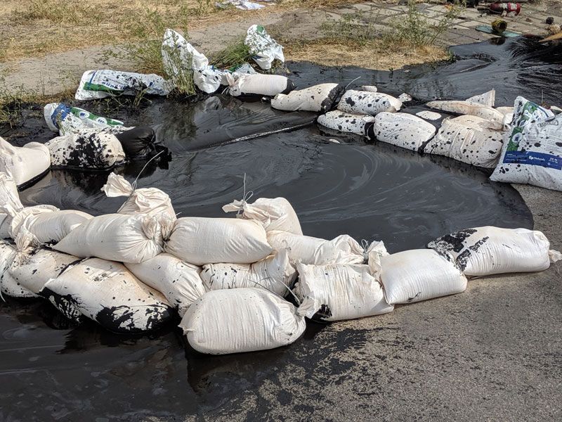 Crude Oil Spill Cleanup and Disposal